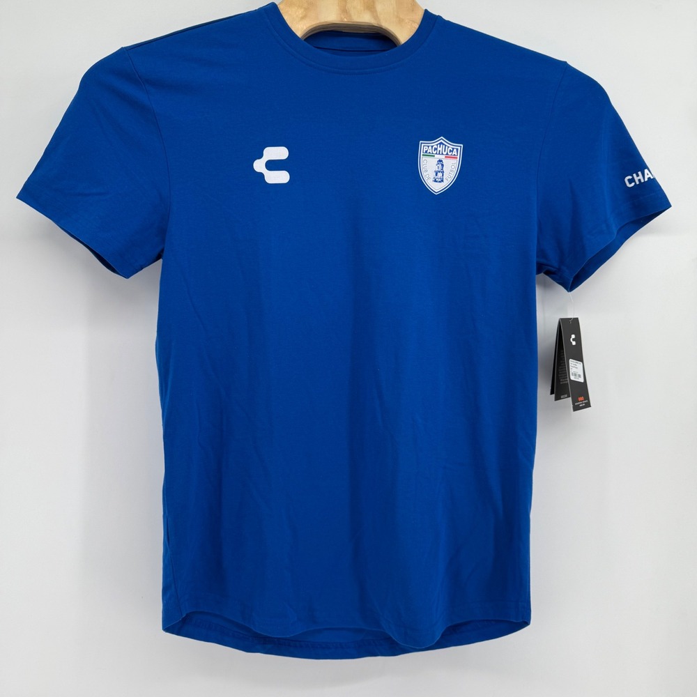 Charly Pachuca‎ Soccer Jersey TShirt Mens Medium Blue Short Sleeve Authentic